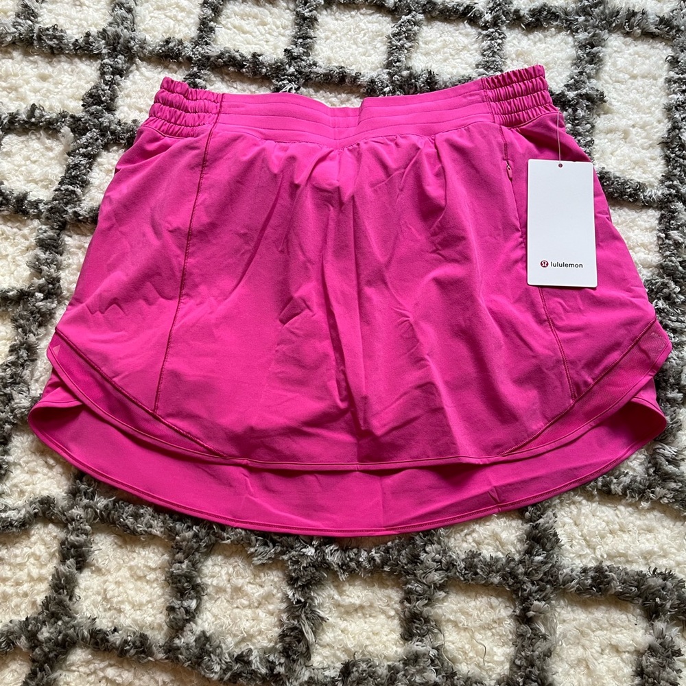 Lululemon Hotty Hot High Waisted Sonic Pink Skirt NWT